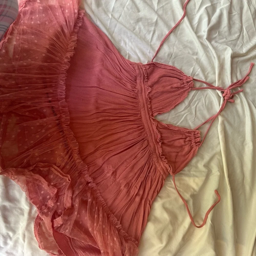 Pink boho (bohemian) dress. #boho#bohemian#pinkbohodress#dressboardwalk - Picture 4 of 7